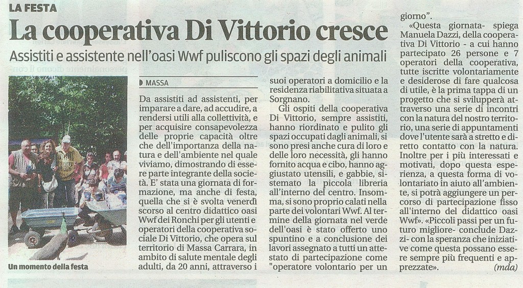 La cooperativa Di Vittorio cresce